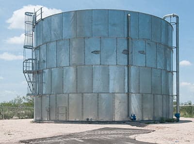 This big water storage tank needs the increased safety of an MPI-F