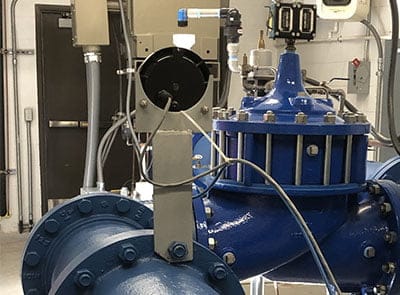 APG's PG10 digital pressure gauge with large display in a well house