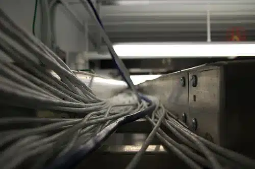 cables in cable tray