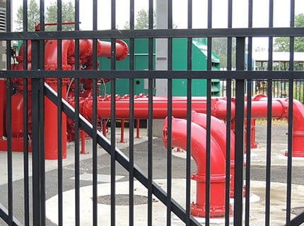 gated wastewater lift station