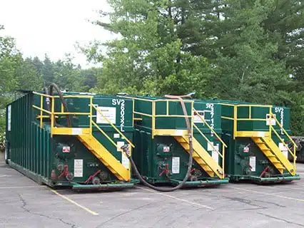 green frac and flowback tanks