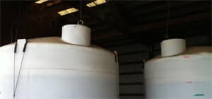 Magnesium chloride tanks at a DOT location