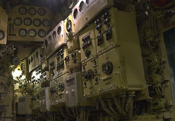 Lots of gauges and dials, but no visible readouts