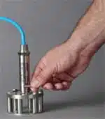 hold the magnet at the bottom of the PT-500 to decrease output