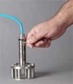 hold the magnet at the top of the PT-500 to increase output