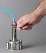 hold the magnet at the top of the PT-500 to increase output