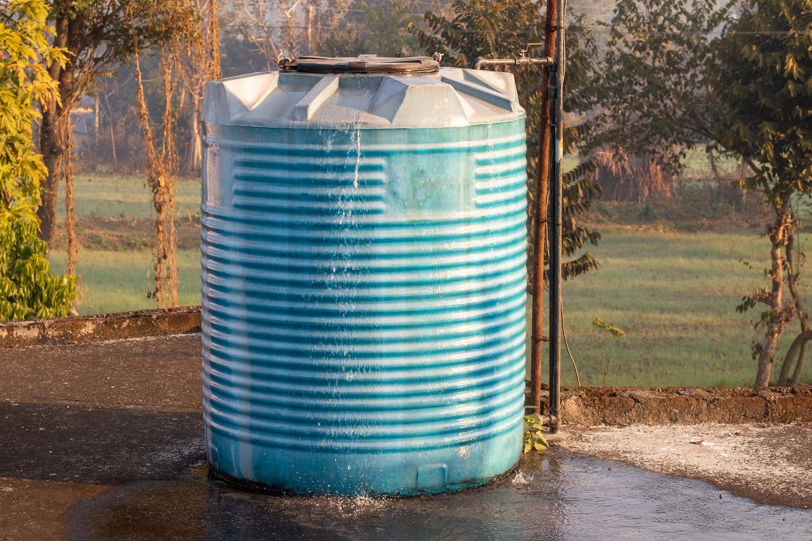 A tank that is used for flood prevention.